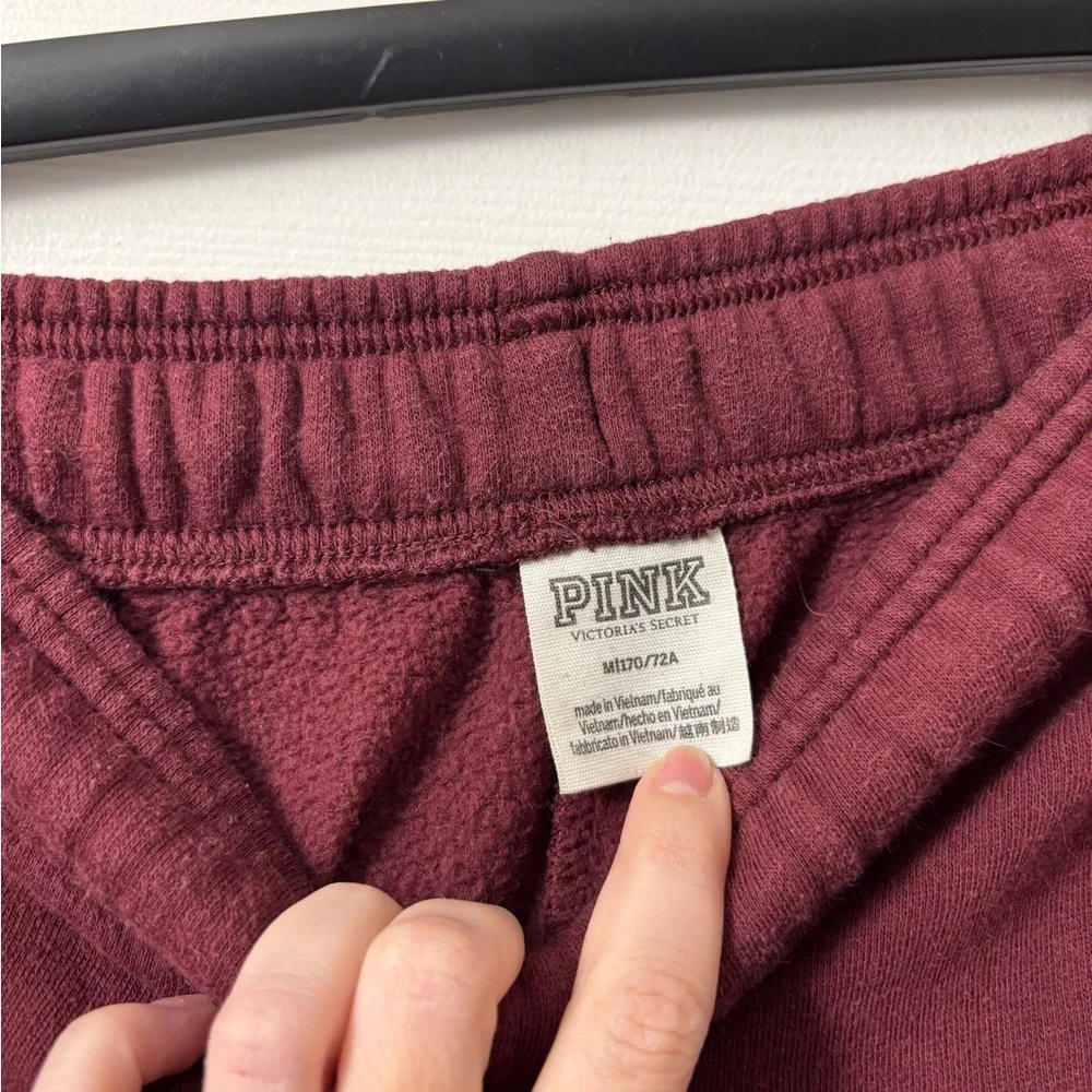 PINK Victoria's Secret Maroon Lounge Sweatpants - Picture 3 of 4